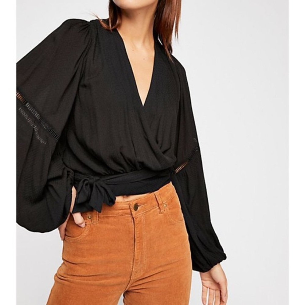 Free People Dream Girl Wrap Top